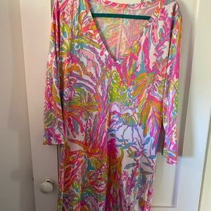Lilly Pulitzer Long Sleeve V-Neck Dress